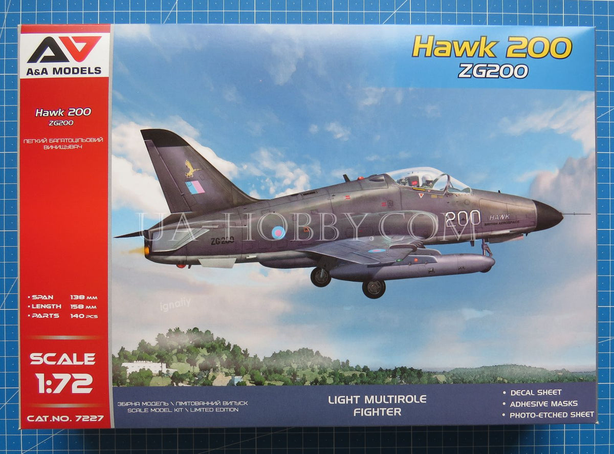 1/72 Hawk 200 ZG200. A&A Models 7227