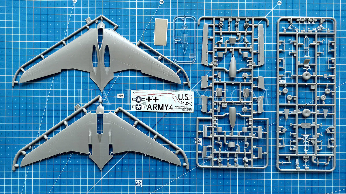 1/72 Horten H IX V1 project with BMW 003. AMP 72017 – UA-hobby