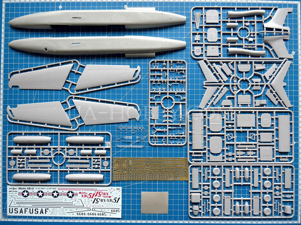 ミクロミル 1/72 アメリカ軍 マーチン XB-51 プラモデル MKR72-025-