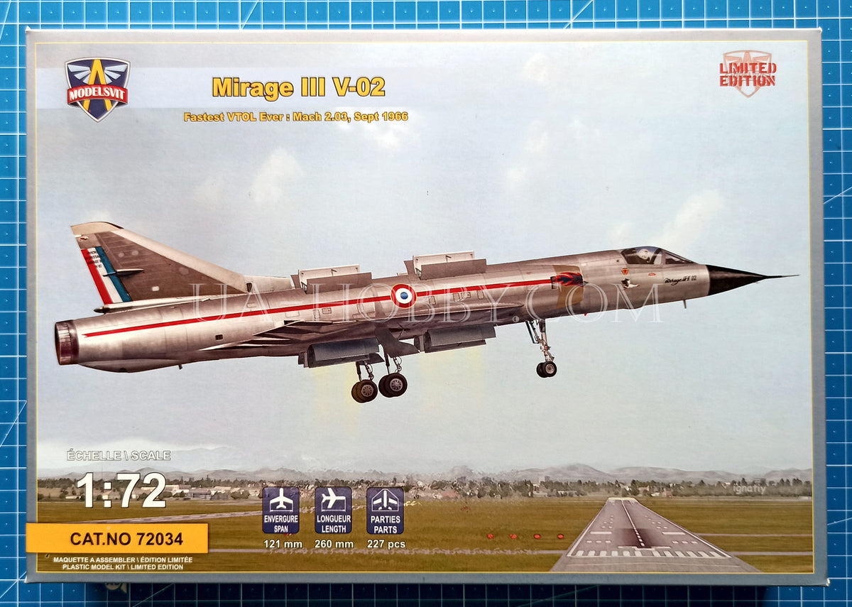 1/72 Mirage III V-02. ModelSvit 72034 – UA-hobby