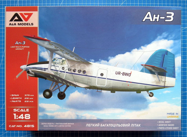 1/48 Antonov An-3. A&A Models 4815