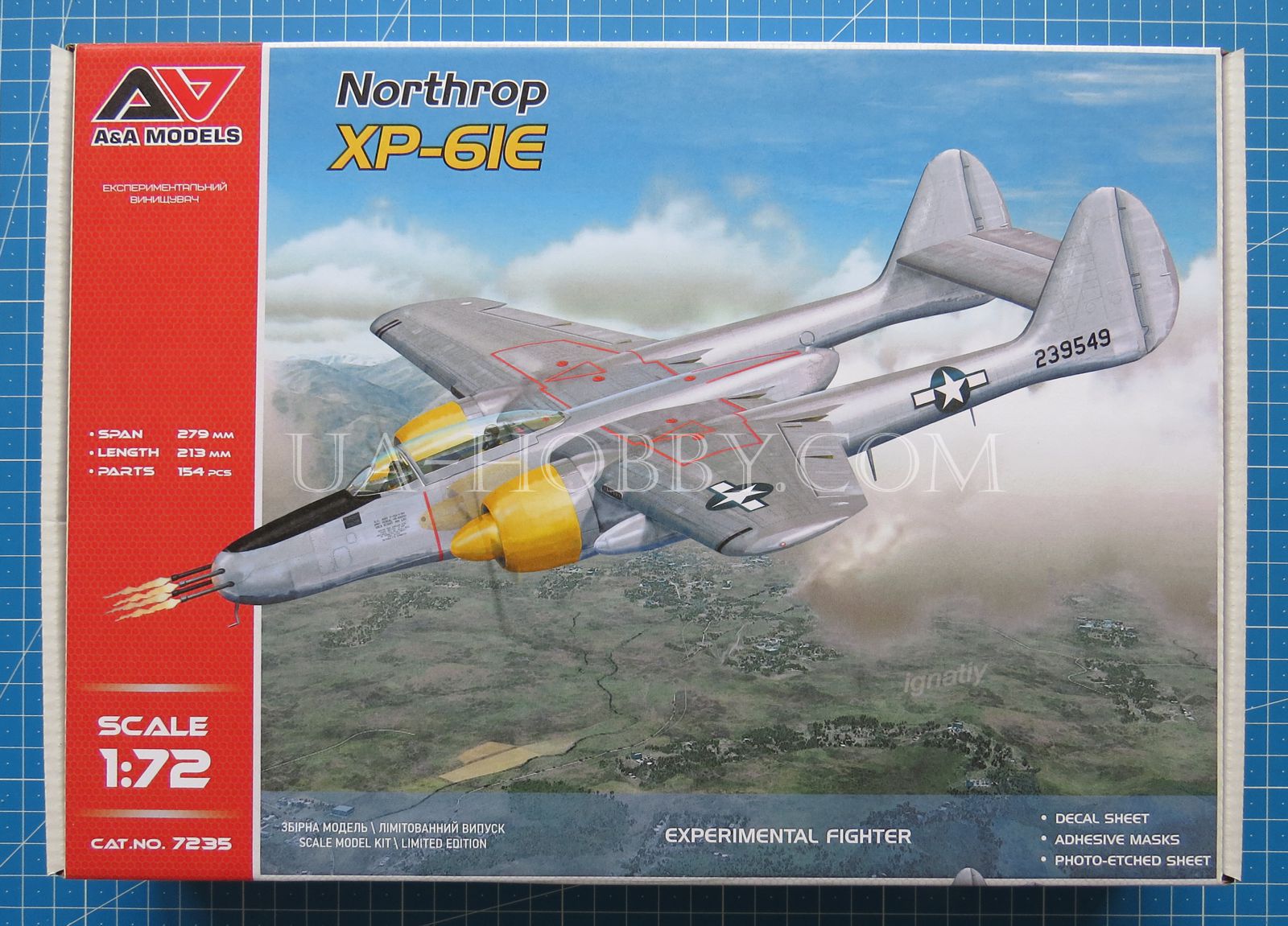 1/72 Northrop XP-61E. A&A Models 7235