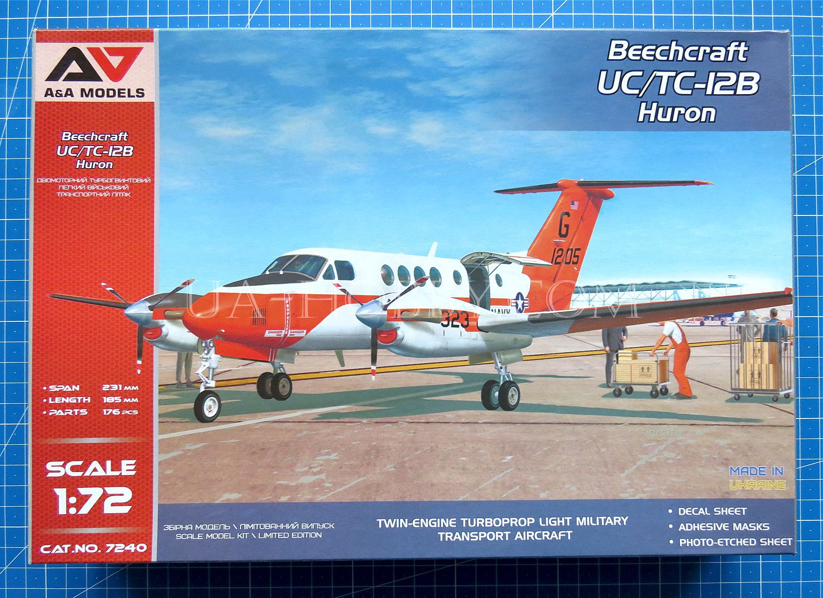 1/72 Beechcraft UC/TC-12B Huron. A&A Models 7240