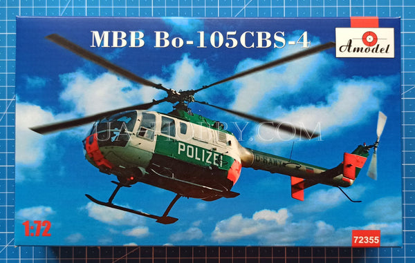 1/72 MBB Bo-105CBS-4 Polizei. Amodel 72355