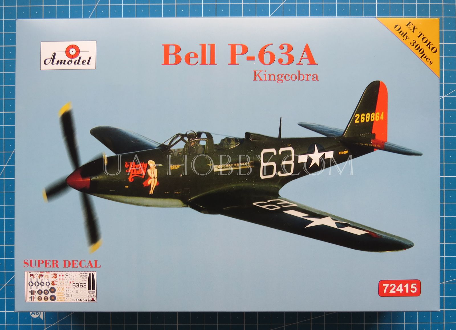 1/72 Bell P-63A Kingcobra. Amodel 72415