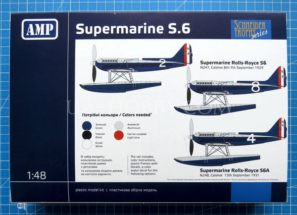 1/48 Supermarine S.6 Schneider Trophy Series. AMP 48025