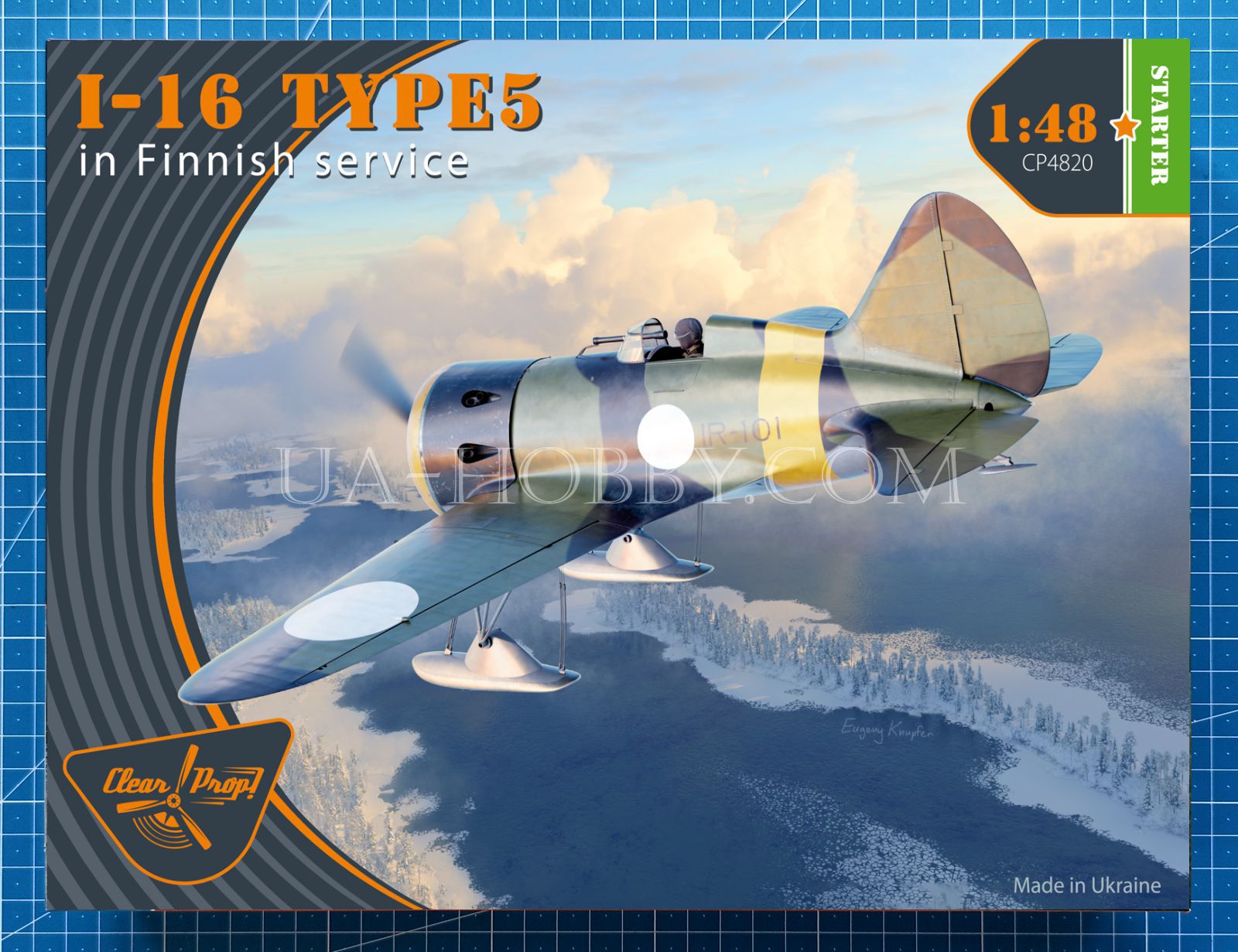 1/48 I-16 Type 5 in Finnish service. Clear Prop! CP4820