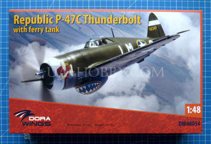 1/48 Republic P-47C Thunderbolt with ferry tank. Dora Wings DW48054