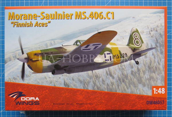 1/48 Morane-Saulnier MS.406C.1 Finnish Aces. Dora Wings DW48057