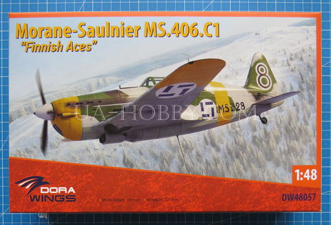 1/48 Morane-Saulnier MS.406C.1 Finnish Aces. Dora Wings DW48057
