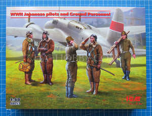 1/48 Japanese pilots and Ground Personnel WWII. ICM 48053