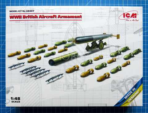 1/48 WWII British Aircraft Armament. ICM 48407