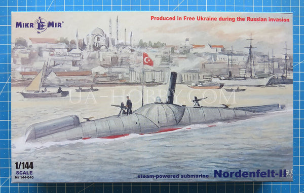 1/144 Nordenfelt-II Steam-powered Submarine. MikroMir 144-040