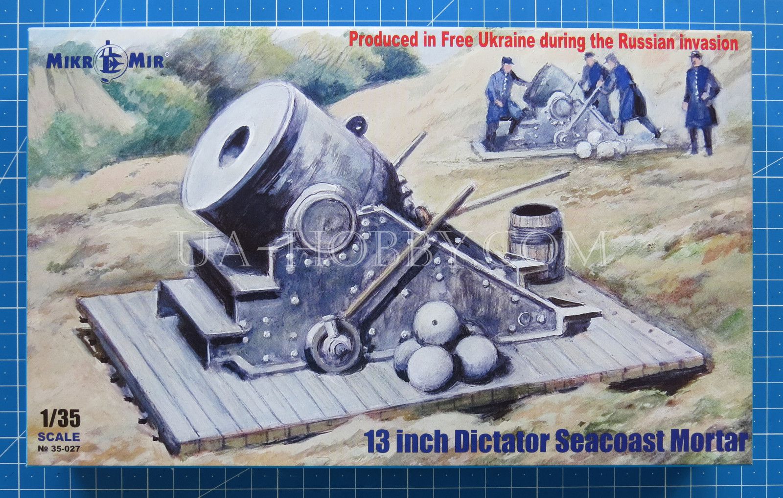 1/35 13 inch Dictator Seacost Mortar. MikroMir 35-027