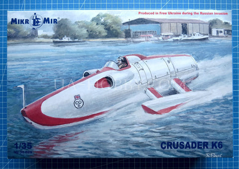 1/35 Crusader K6 Jet Powered Boat. MikroMir 35-029
