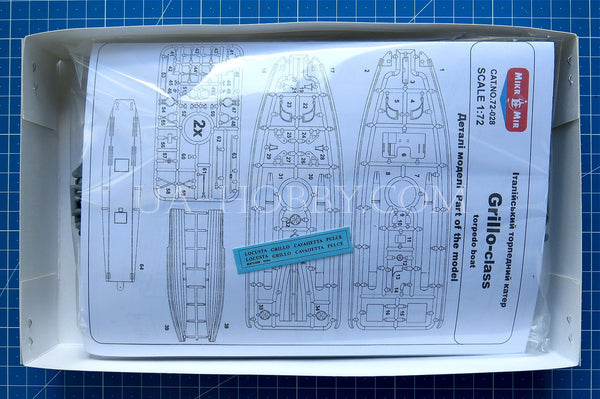 1/72 Royal Navy of Italy Grillo-class torpedo boat. MikroMir 72-028