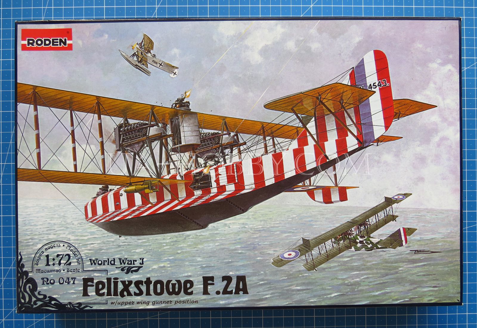 1/72 WW I Felixstowe F.2A w/ Upper Wing Gunner Position. Roden 047