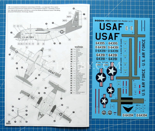 1/72 Fairchild C-123J Provider. Roden 065