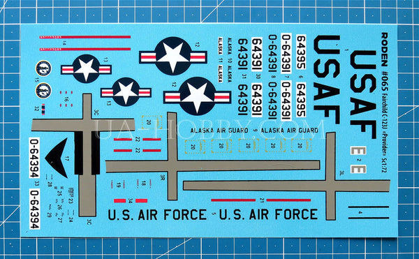 1/72 Fairchild C-123J Provider. Roden 065