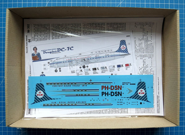 1/144 Douglas DC-7C KLM Royal Dutch Airlines. Roden 302