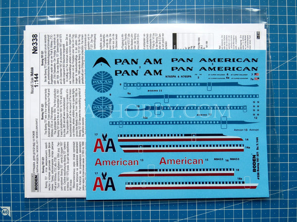 1/144 Boeing 707–321. Roden 338