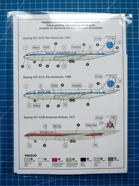 1/144 Boeing 707–321. Roden 338