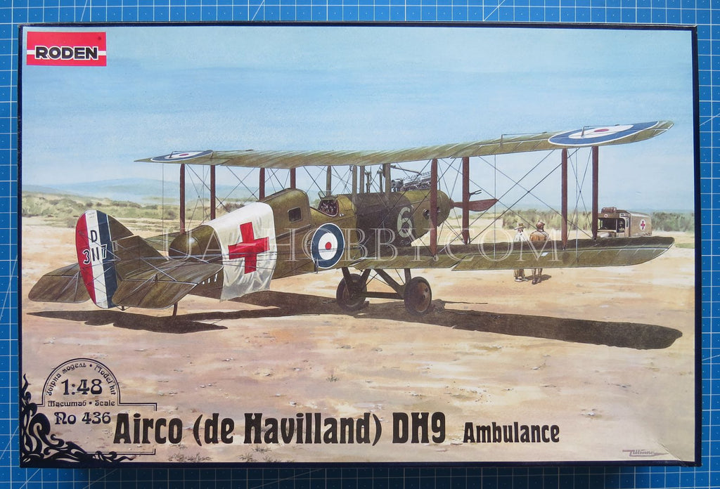 Dh9 1/48 Airco (de Havilland) DH9 Ambulance. Roden 436 – UA-hobby