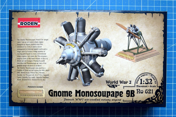 1/32 Gnome Monosoupape 9B. Roden 621