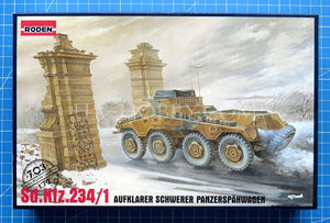 1/72 Sd.Kfz. 234/1 schwerer Panzerspähwagen (2 cm). Roden 703