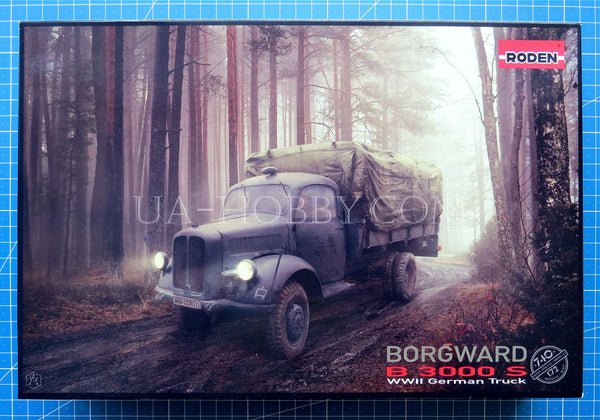 1/72 Borgward B 3000 S WWII German Army Truck. Roden 740