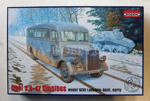 1/35 Opel 3.6-47 Omnibus model W39 Ludewig-built, early. Roden 807