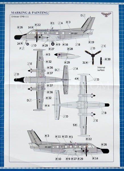 1/72 EMB P-95B Bandeirulha. SOVA-M SVM-72051