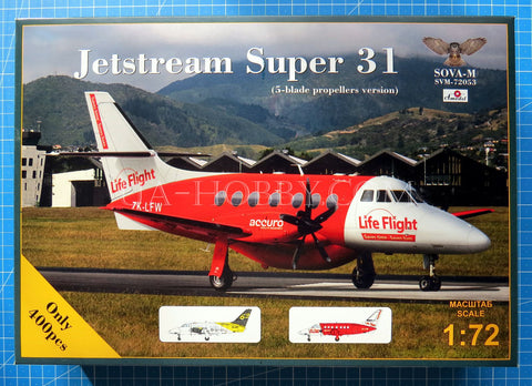 1/72 Jetstream Super 31 (5-blade propellers version). SOVA-M SVM-72053