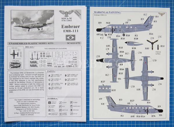 1/72 EMB-111AN Bandeirulha. SOVA-M SVM-72061