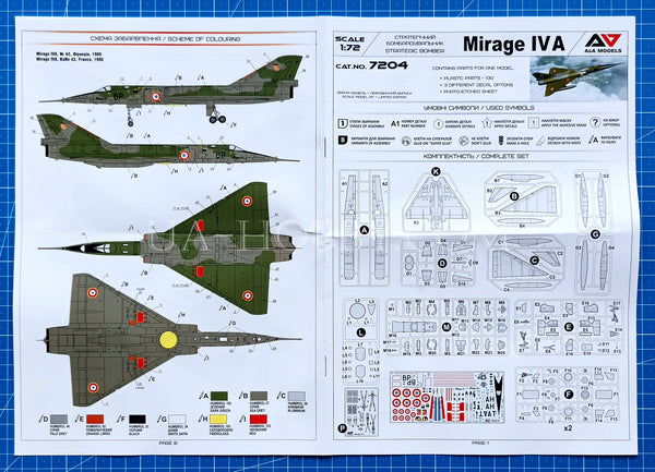 1/72 Mirage IV A Strategic bomber. A&A Models 7204