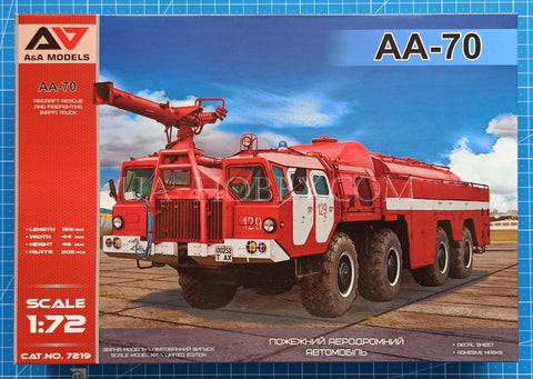 1/72 AA-70 Airport Firefighting truck. A&A Models 7219