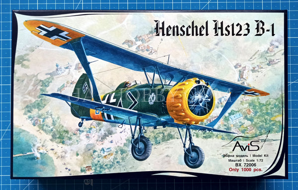 1/72 Henschel Hs-123B-1. AviS BX 72006