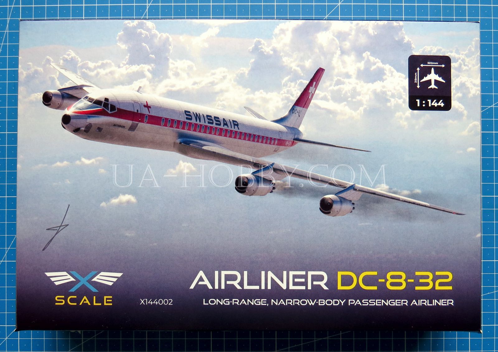 Douglas DC-8-62, Plasticart 1:100 von Günter Kallenbach Douglas DC-8-62, Plasticart 1:100 von Günter Kallenbach