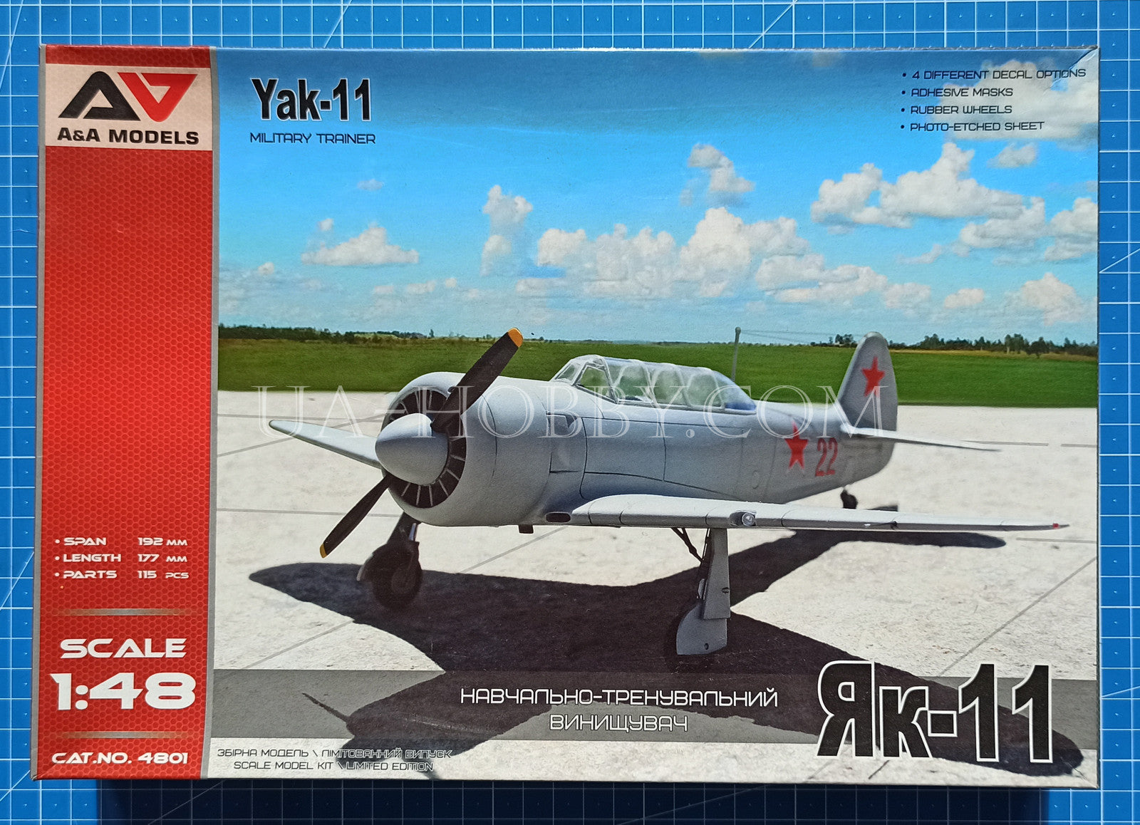 1/48 Yakovlev Yak-11 Military Trainer. A&A Models 4801