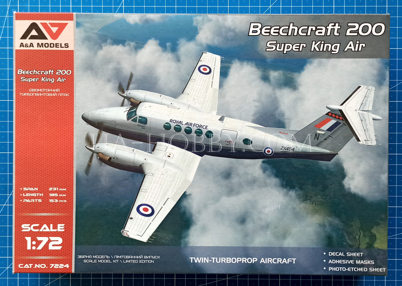 1/72 Beechcraft 200 Super King Air. A&A Models 7224