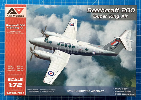 1/72 Beechcraft 200 Super King Air. A&A Models 7224