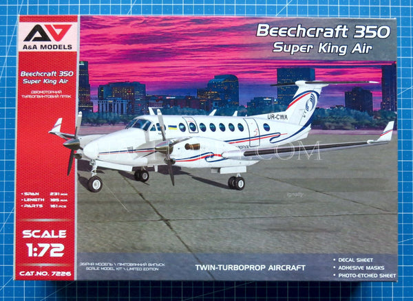 1/72 Beechcraft 350 Super King Air. A&A Models 7226