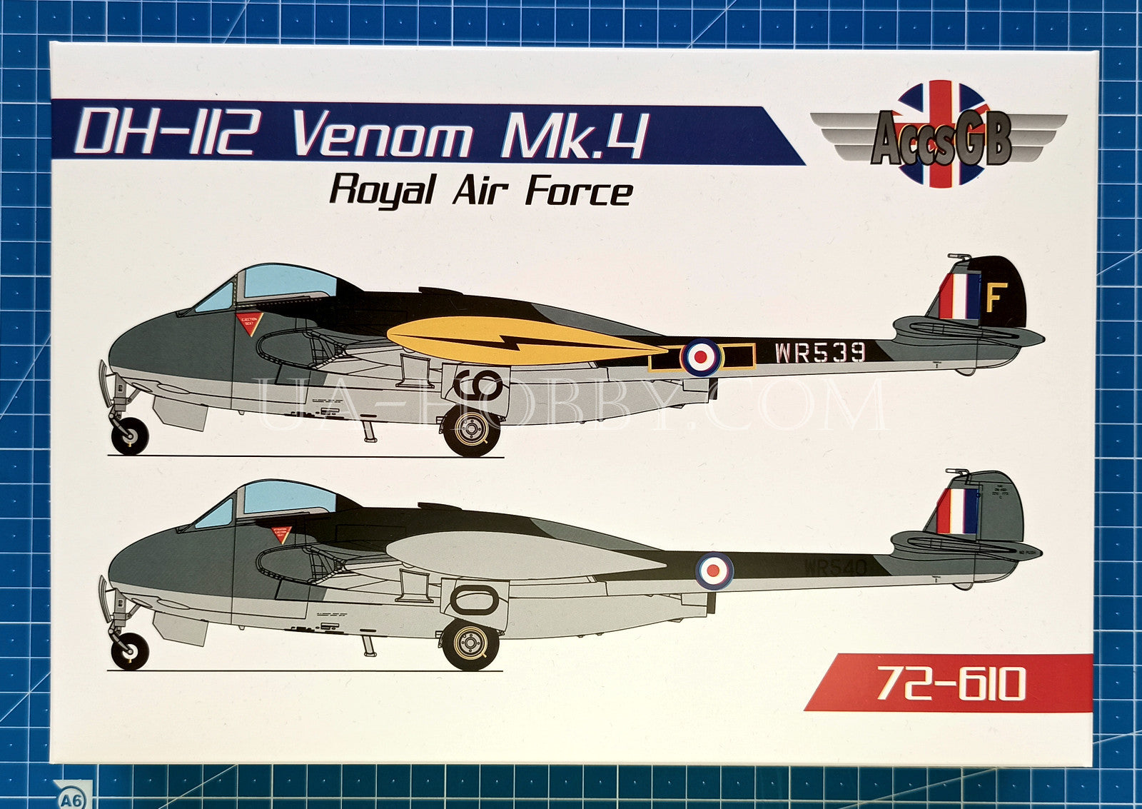 1/72 DH-112 Venom Mk.4 Royal Air Force. AccsGB 72-610