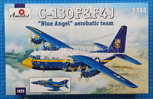 1/144 C-130 & F-4J "Blue Angels" aerobatic team. Amodel 1425