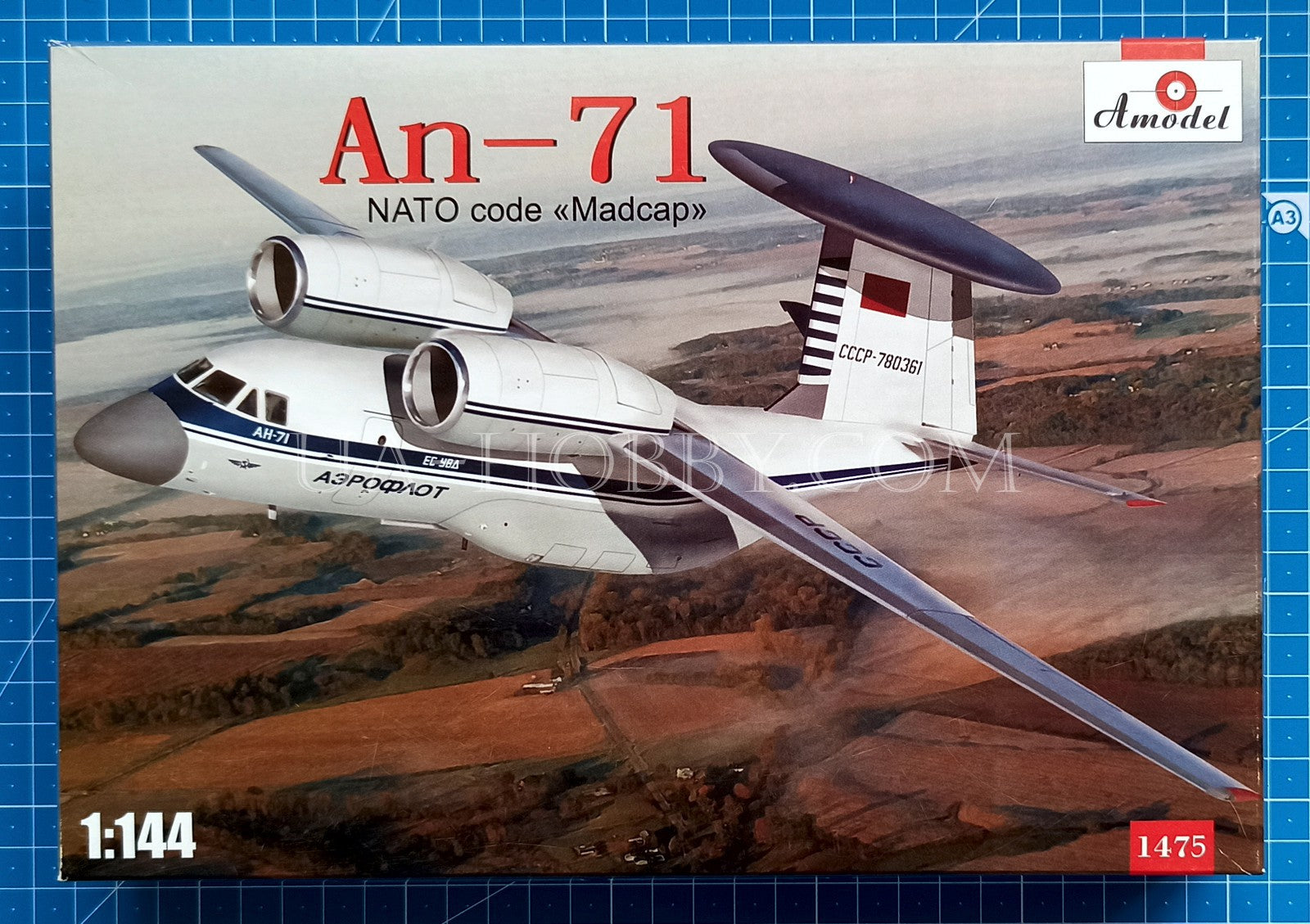 1/144 Antonov An-71 Madcap AEW aircraft. Amodel 1475