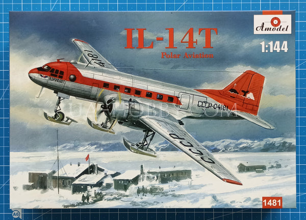 1/144 Ilyushin Il-14T Polar Aviation. Amodel 1481
