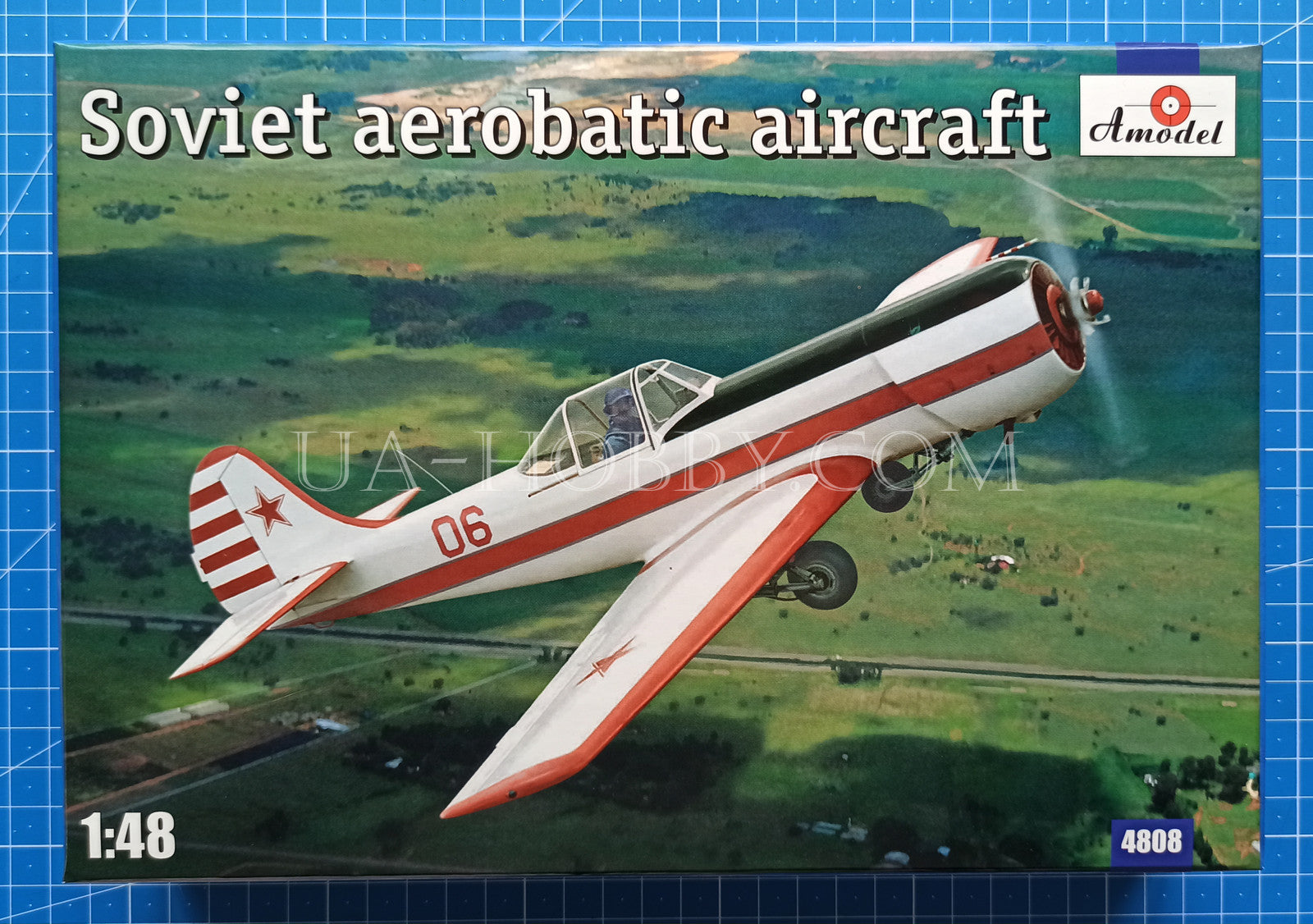 1/48 Yak-53 Soviet aerobatic aircraft. Amodel 4808