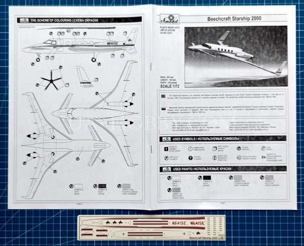 1/72 Beechcraft 2000 Starship. Amodel 72273