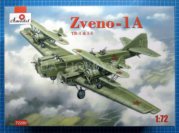 1/72 Zveno-1A TB-1 & I-5. Amodel 72290