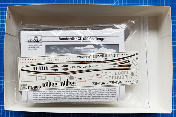 1/72 Bombardier Challenger CL 600. Amodel 72298